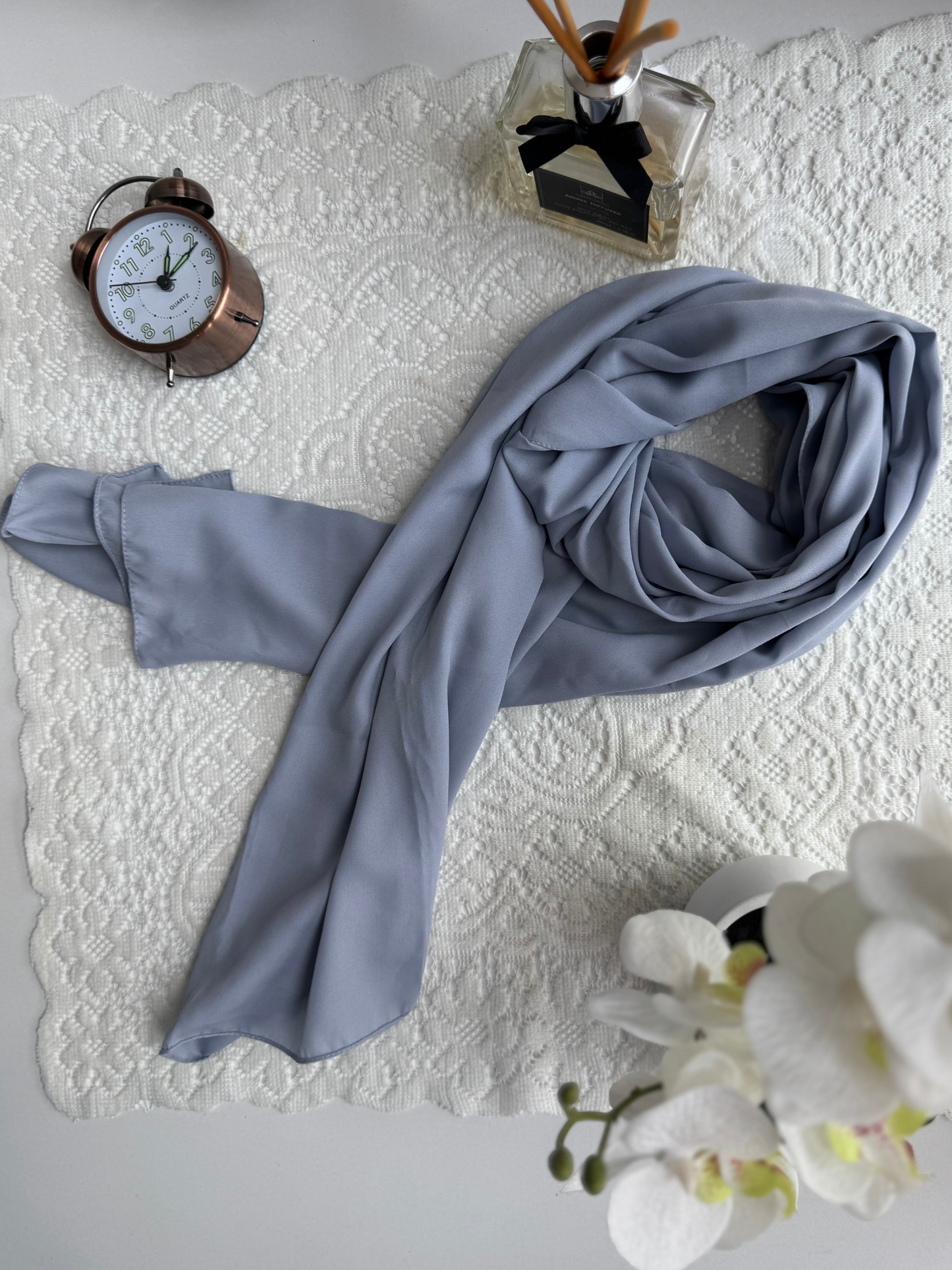 Foulard en crêpe - Bleu Ciel