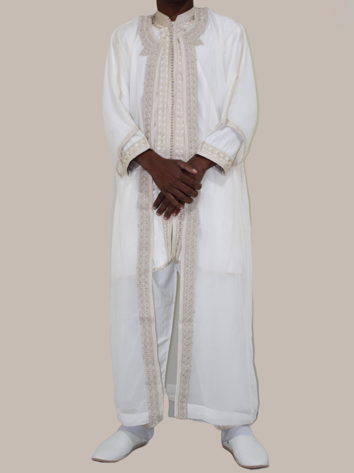 Jabador suhayl blanc/beige