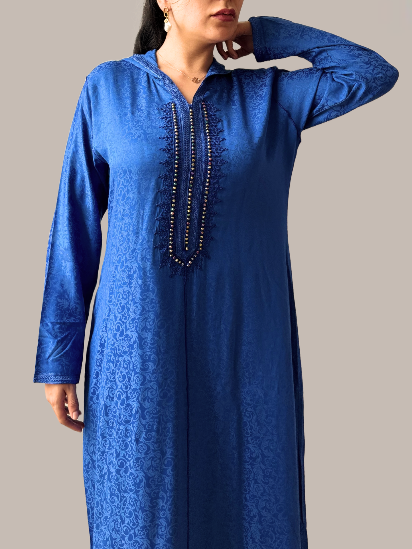 Jellaba bleu