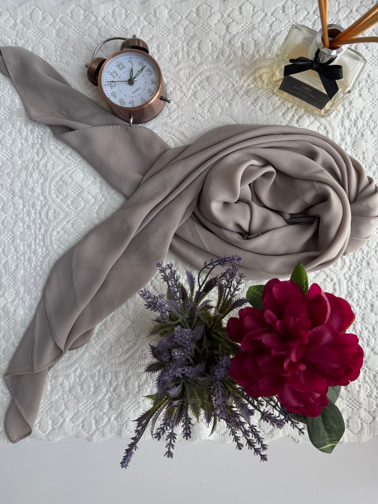 Foulard en crêpe - Blanc Argile