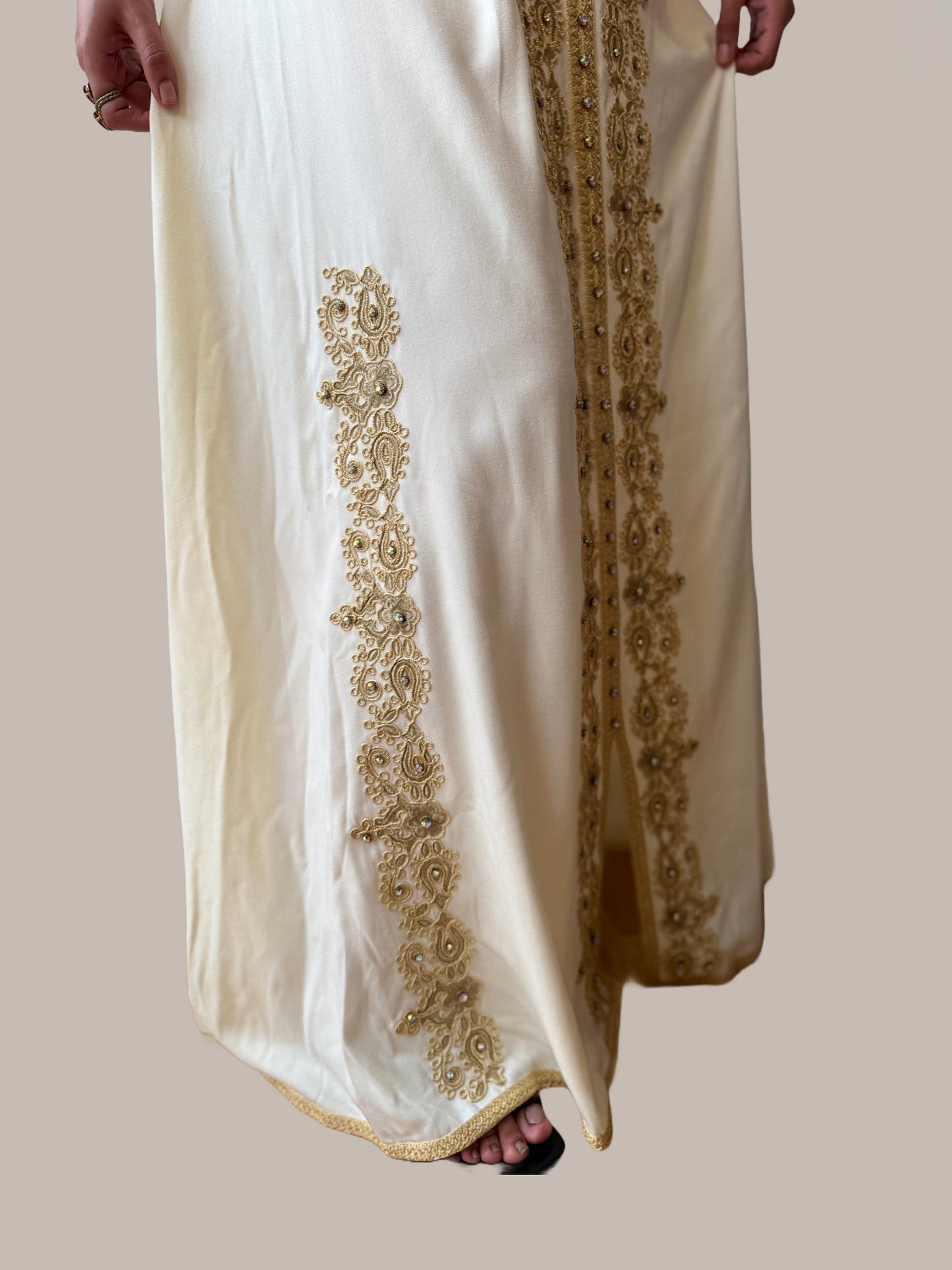 Caftan mariage beige