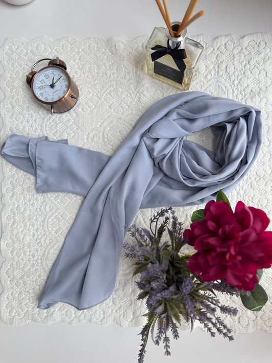 Foulard en crêpe - Bleu Ciel