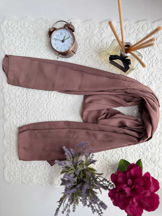 Foulard en crêpe - Marron