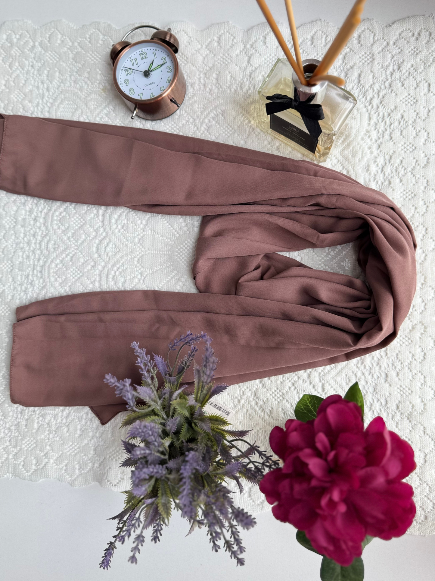 Foulard en crêpe - Marron