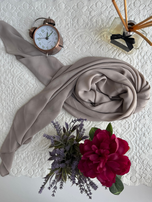 Foulard en crêpe - Blanc Argile