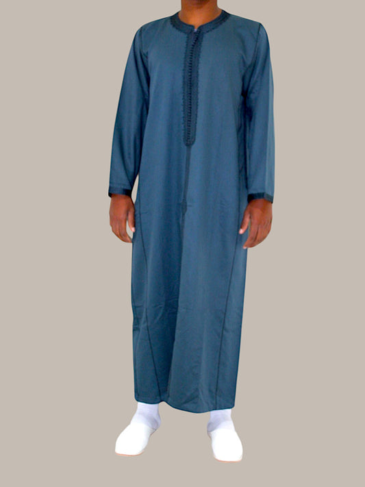 Caftan bleu saphir